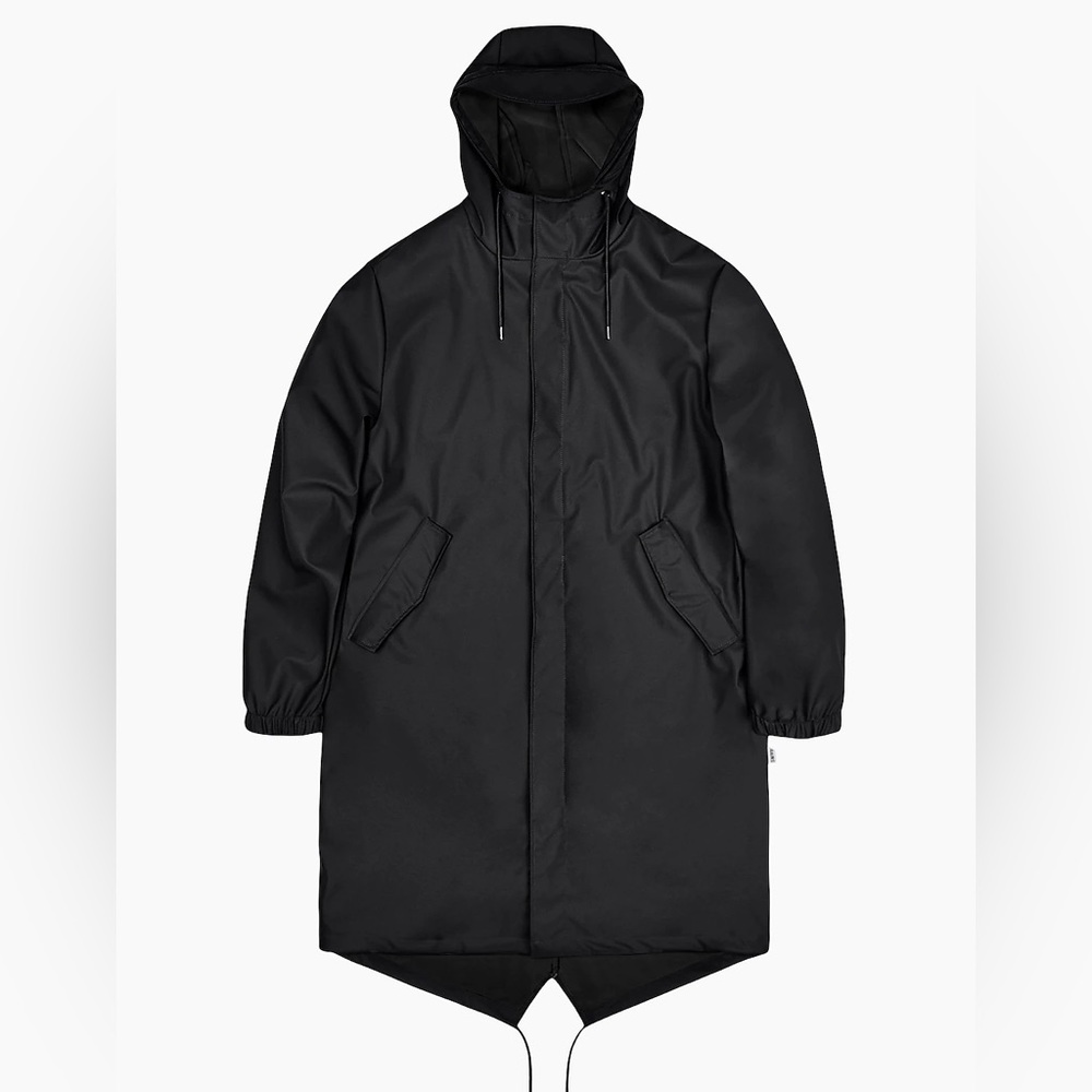 Rains Black Raincoat